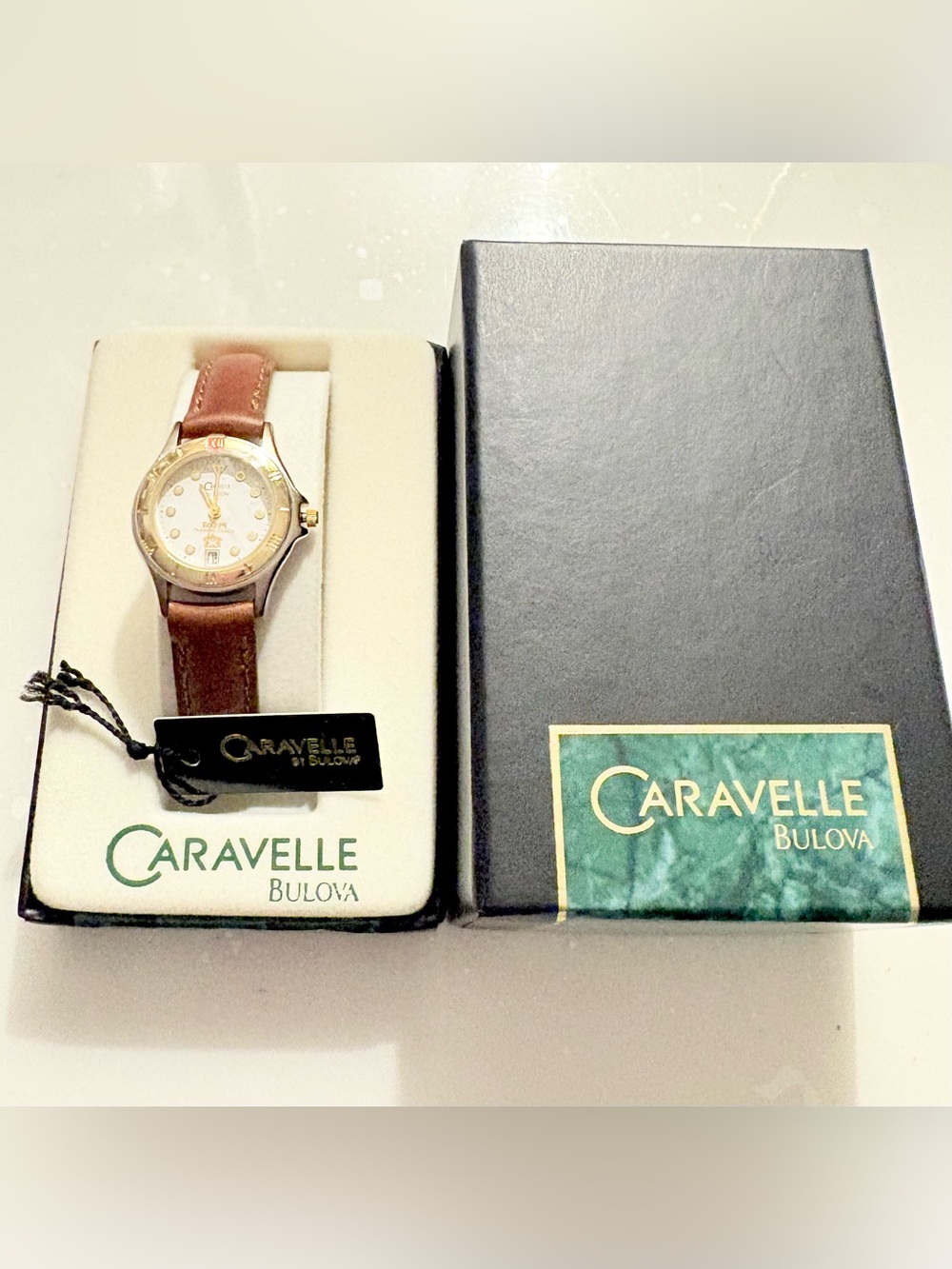 Vintage Caravelle by Bulova
Watch (1996) Model 46G21
Full Set with Original Box
